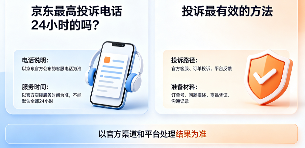 京东最高投诉电话24小时的吗？投诉最有效的方法