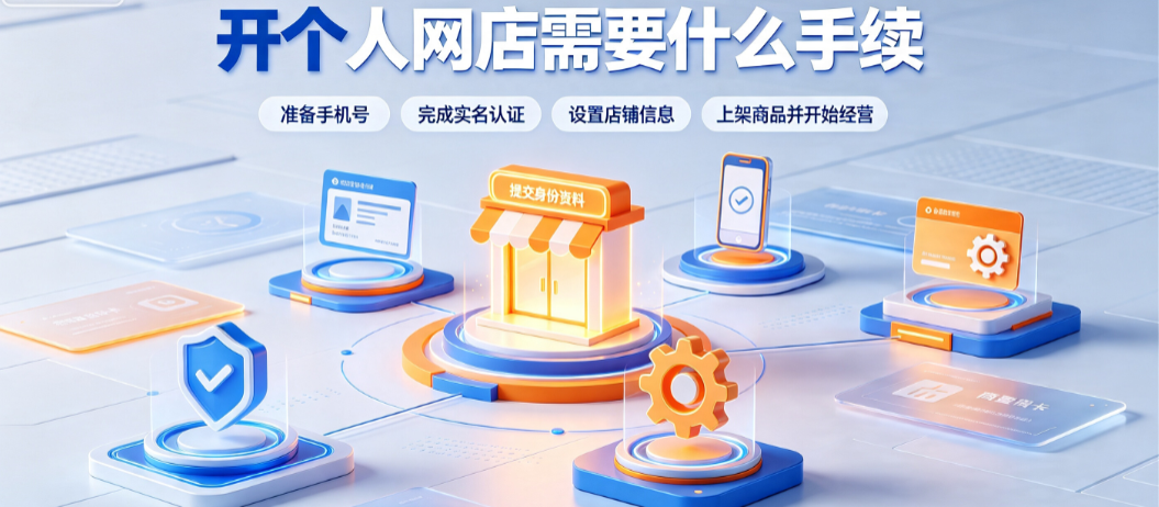 怎么开个人网店?开个人网店需要什么手续?