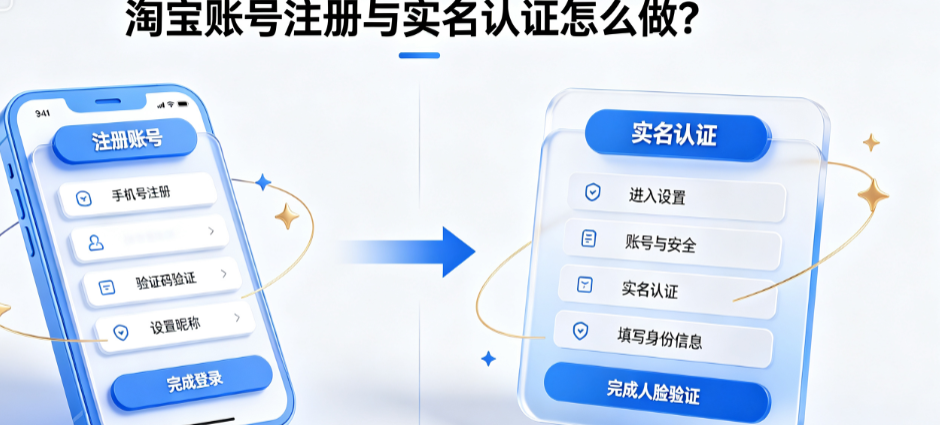 怎么注册淘宝账号?如何实名认证?
