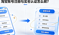 怎么注册淘宝账号?如何实名认证?