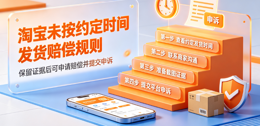 淘宝未按约定时间发货赔偿规则,可以申诉吗?