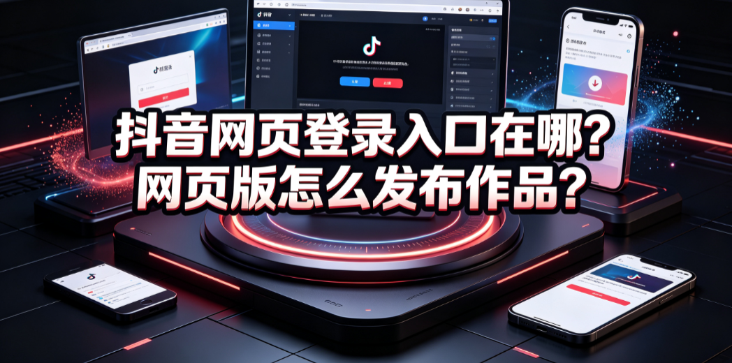 抖音网页登录入口在哪?网页版怎么发布作品?