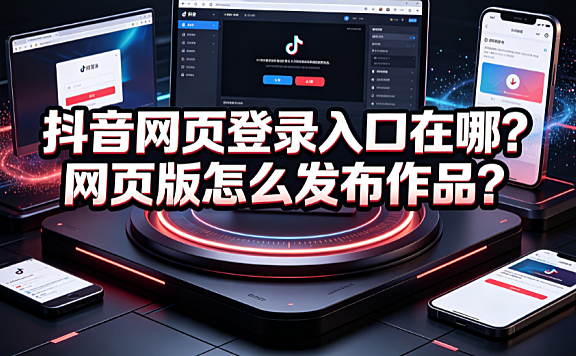 抖音网页登录入口在哪?网页版怎么发布作品?
