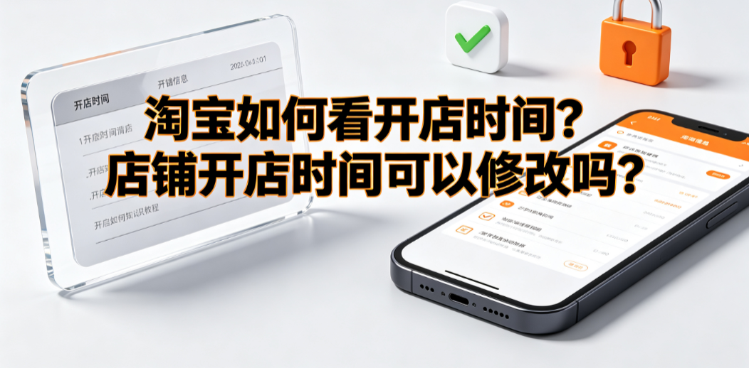 淘宝如何看开店时间?店铺开店时间可以修改吗? 商家实操指南