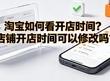 淘宝如何看开店时间?店铺开店时间可以修改吗? 商家实操指南