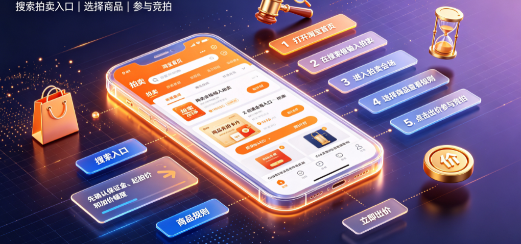淘宝拍卖在哪里打开?需注意什么?全攻略