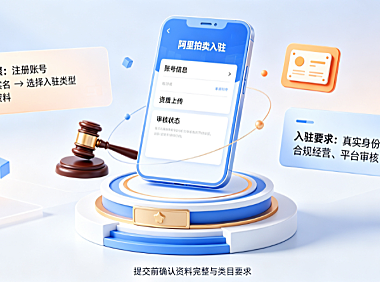 阿里拍卖如何注册?入驻要求有哪些?全类目准入指南