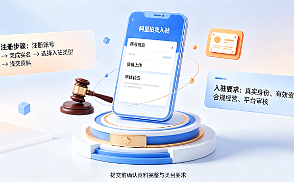 阿里拍卖如何注册?入驻要求有哪些?全类目准入指南