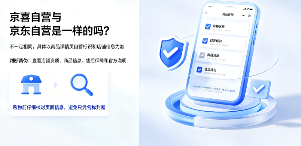 京喜自营与京东自营是一样的吗?是否保真?