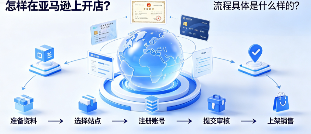 怎样在亚马逊上开店?流程具体是什么样的?