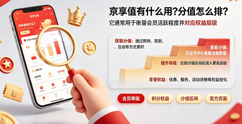 京享值有什么用?分值怎么排?
