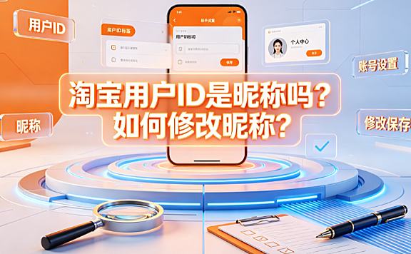 淘宝用户id是昵称吗?如何修改昵称?