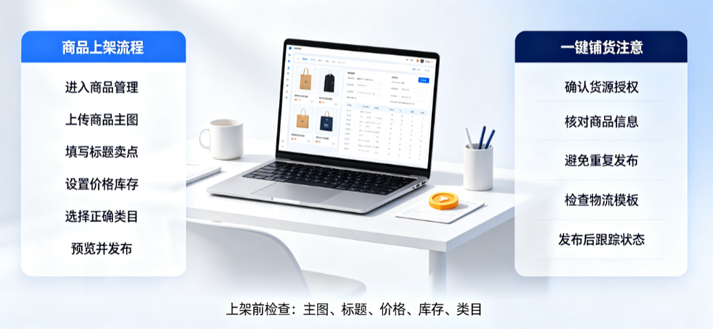 千牛怎么上架商品?怎么一键铺货?