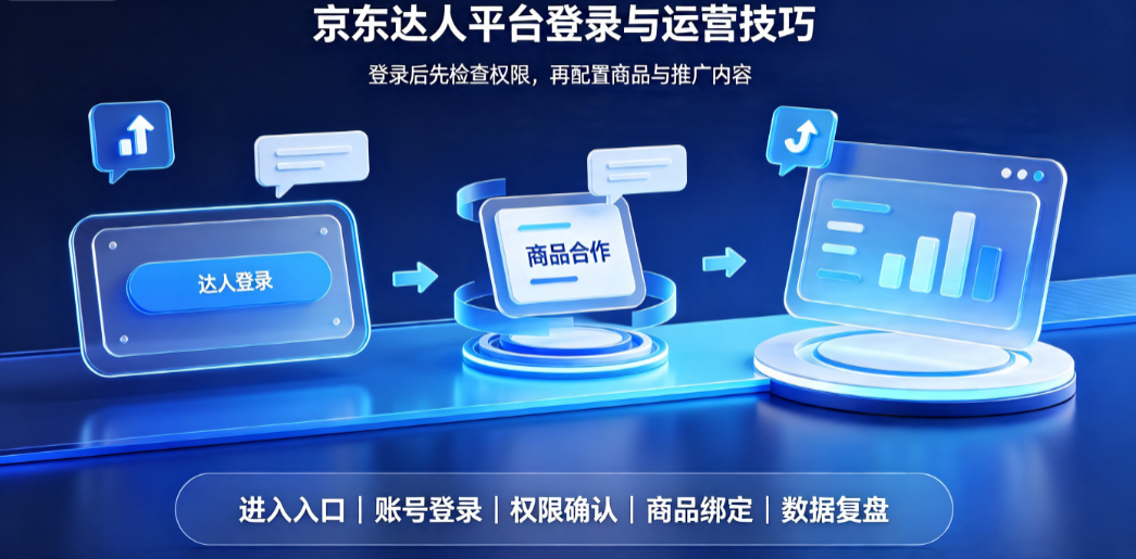 京东达人平台商家登录使用技巧