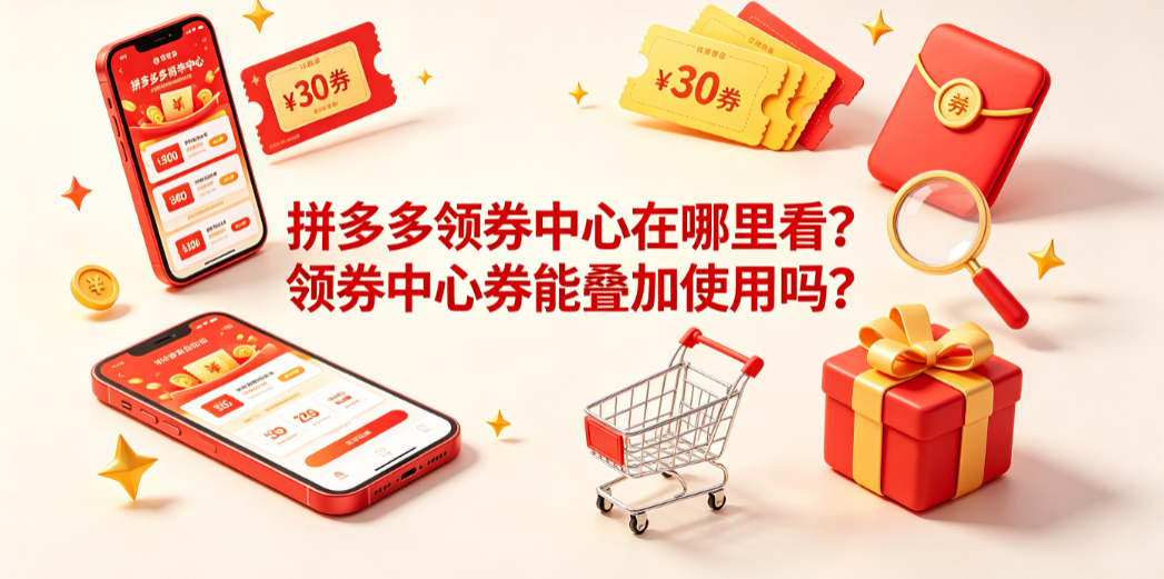 拼多多领券中心在哪里看?领券中心券能叠加使用吗?