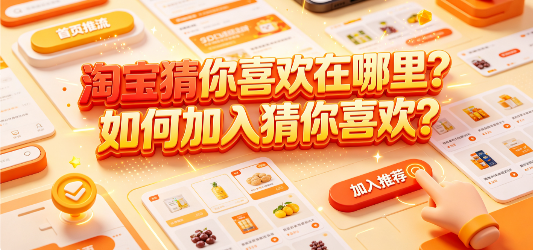 淘宝猜你喜欢在哪里?如何加入猜你喜欢?