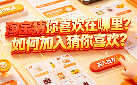 淘宝猜你喜欢在哪里?如何加入猜你喜欢?