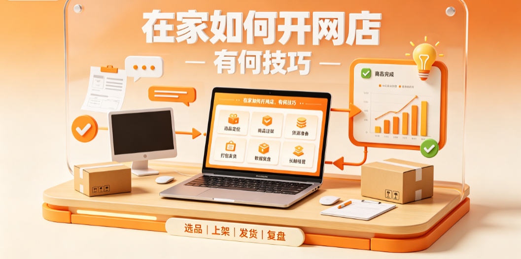 在家如何开网店?有何技巧?