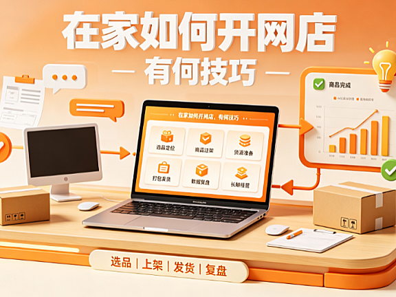 在家如何开网店?有何技巧?
