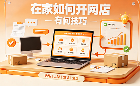 在家如何开网店?有何技巧?