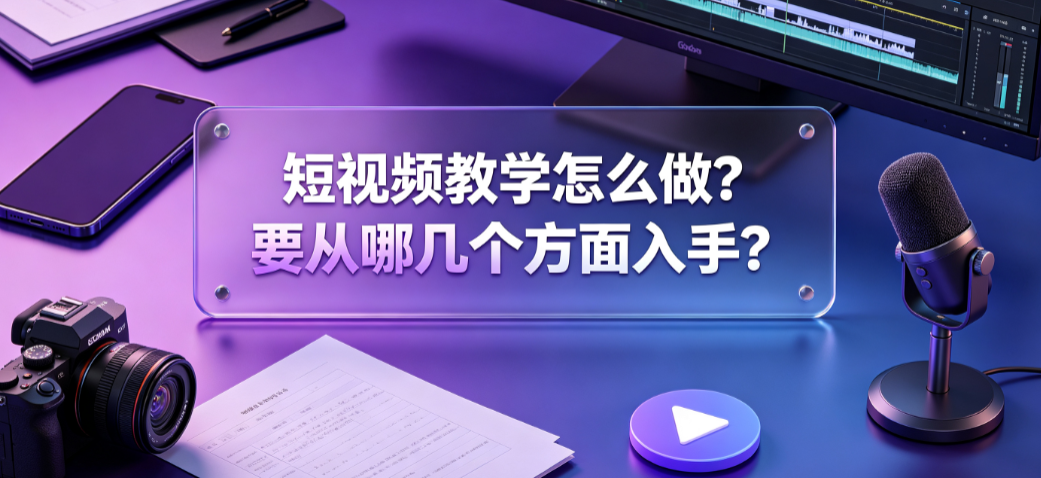短视频教学怎么做要从哪几个方面入手?全链路实操指南