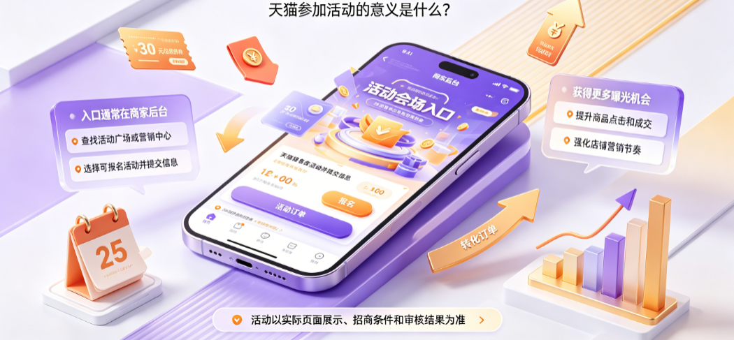 天猫活动报名入口在哪?天猫参加活动的意义是什么?