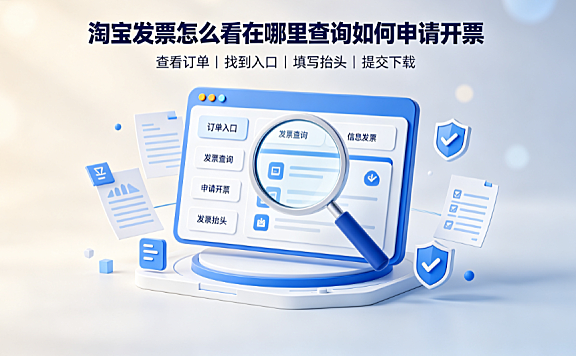 淘宝发票怎么看在哪里查询?如何申请开票?