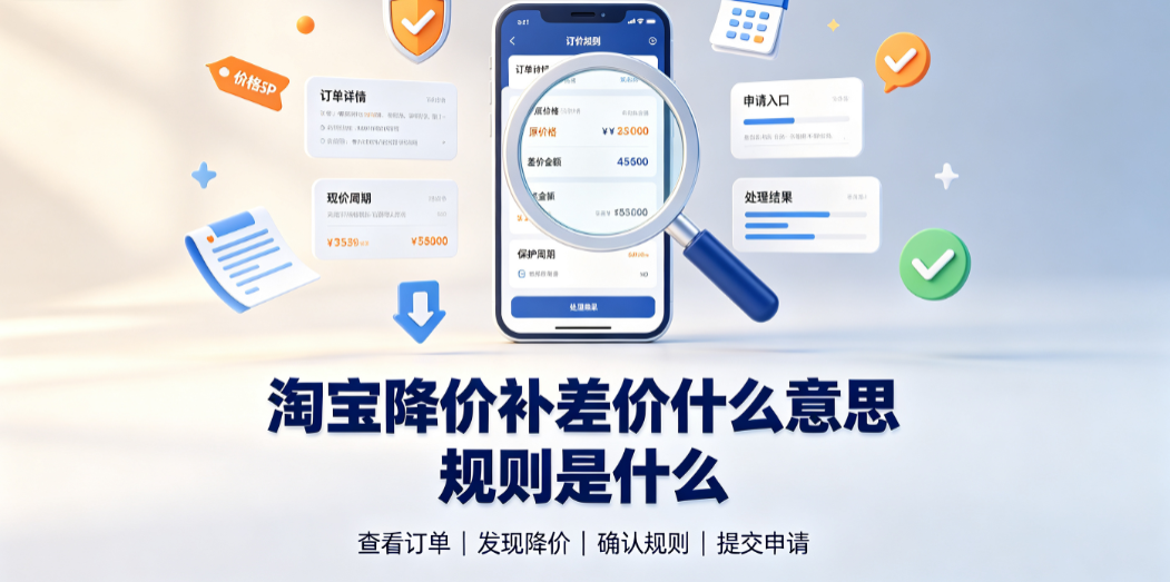 淘宝降价补差价什么意思?规则是什么?