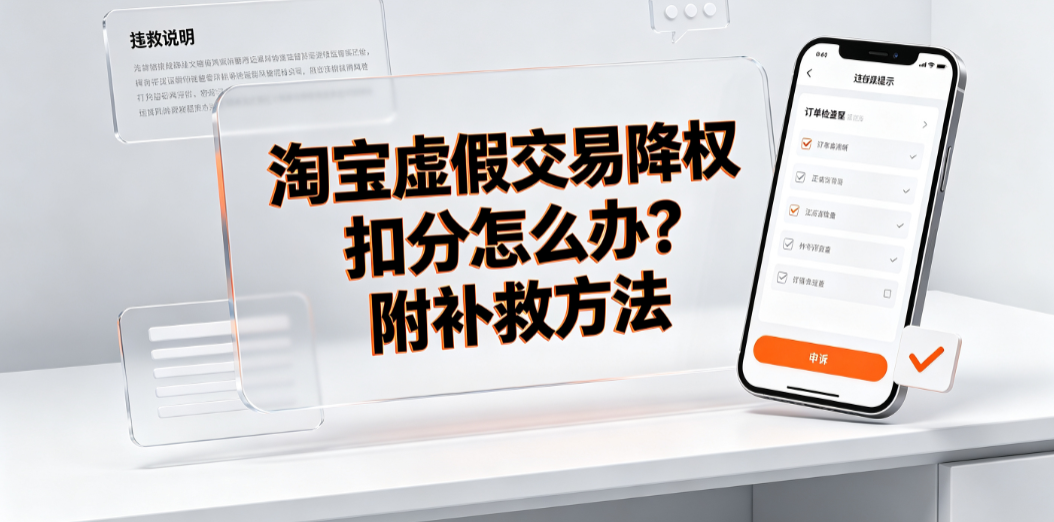 淘宝虚假交易降权扣分怎么办?附补救方法