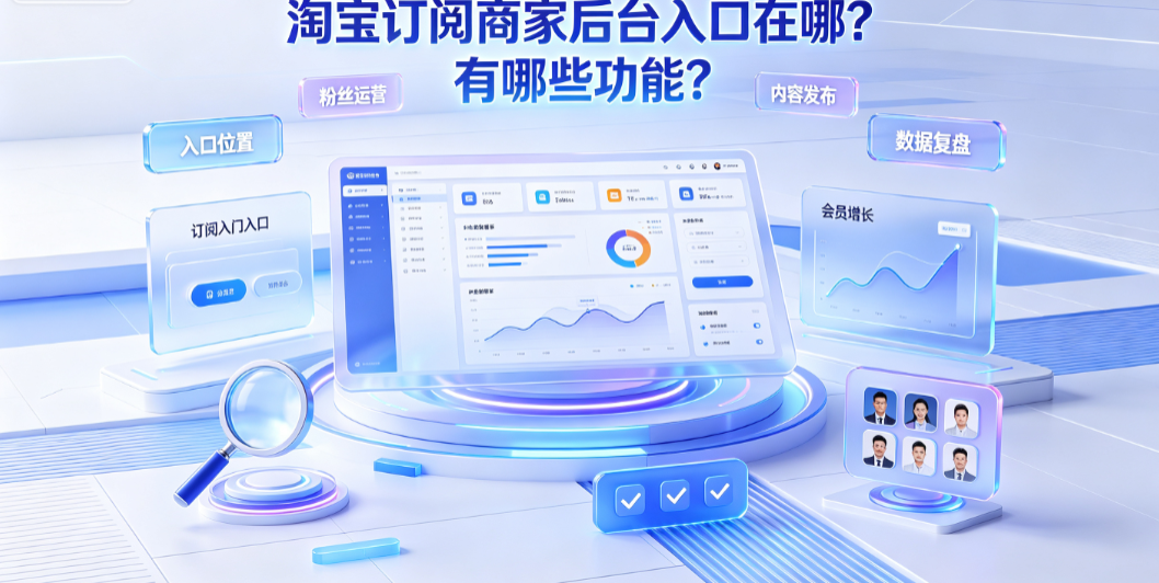 淘宝订阅商家后台入口在哪?有哪些功能?_内容运营全指南