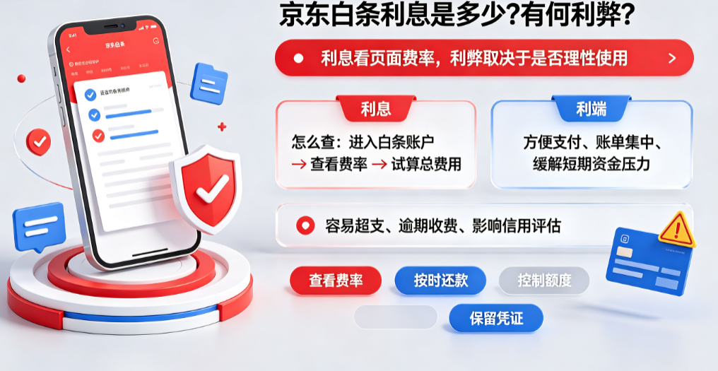 京东白条利息是多少?白条有何利弊?