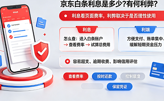 京东白条利息是多少?白条有何利弊?全维度解析与使用指南