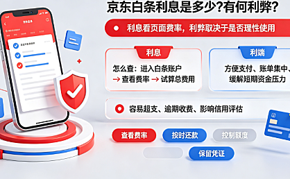 京东白条利息是多少?白条有何利弊?全维度解析与使用指南