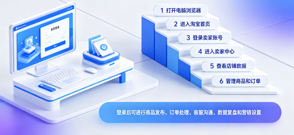 淘宝卖家中心入口在哪里?怎么进入登陆和操作?
