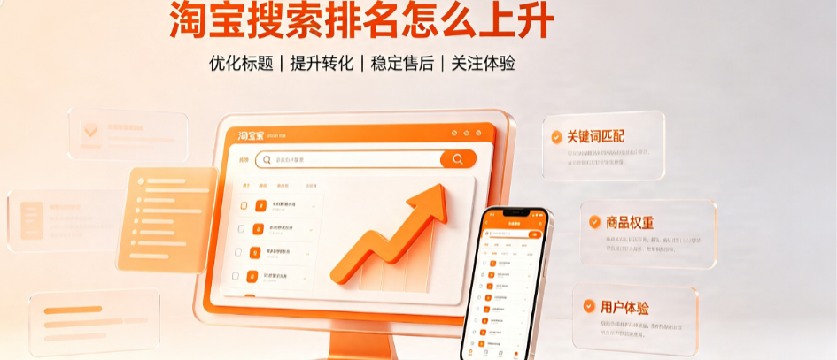 淘宝搜索排名怎么上升?排名遵循什么规则?