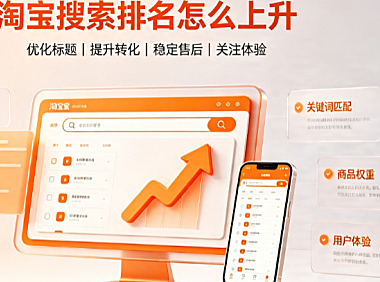 淘宝搜索排名怎么上升?排名遵循什么规则?