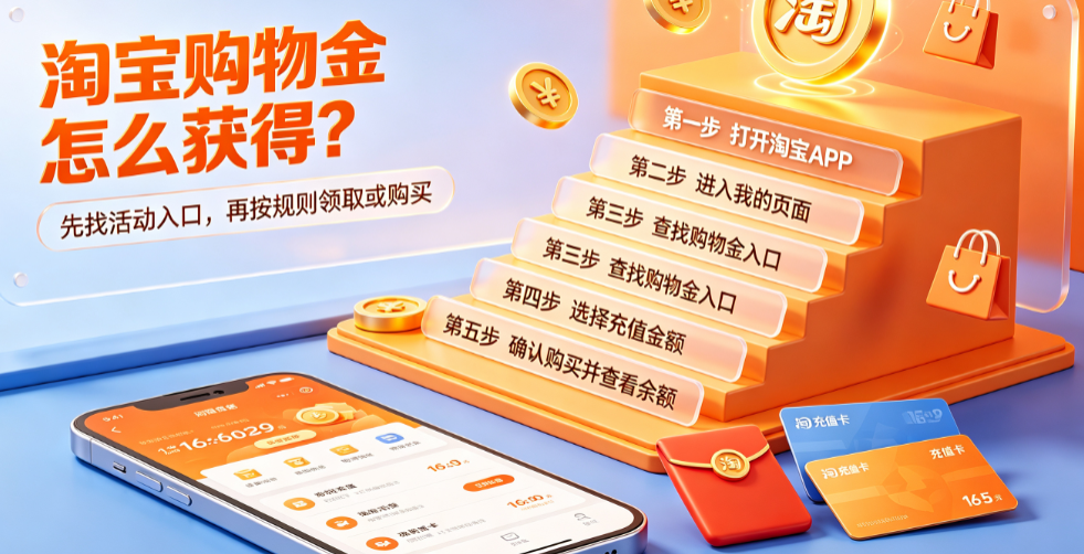 淘宝购物金怎么获得?如何购买?