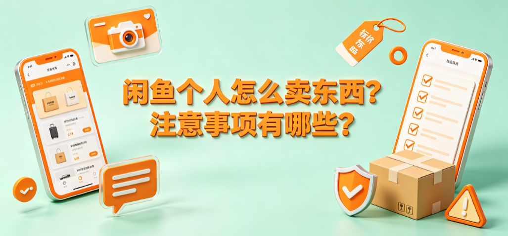 闲鱼个人怎么卖东西?注意事项有哪些?