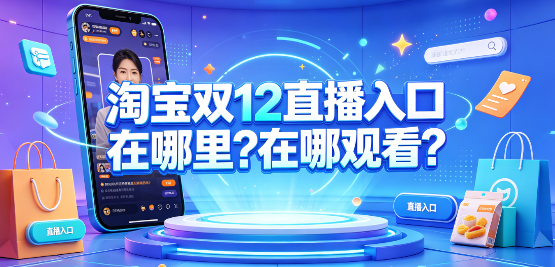 淘宝双12直播入口在哪里?在哪观看?