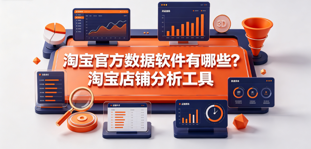 淘宝官方数据软件有哪些?淘宝店铺分析工具