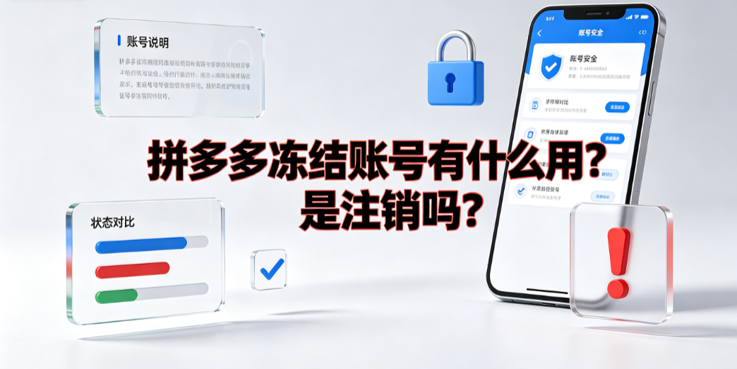 拼多多冻结账号有什么用?是注销吗?