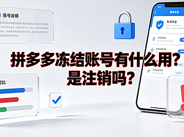 拼多多冻结账号有什么用?是注销吗?