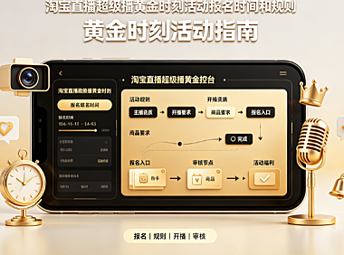 淘宝直播超级播黄金时刻活动报名时间和规则