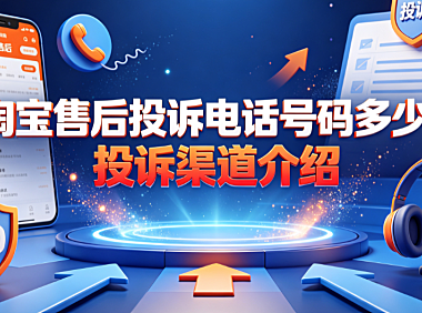 淘宝售后投诉电话号码多少?投诉渠道介绍