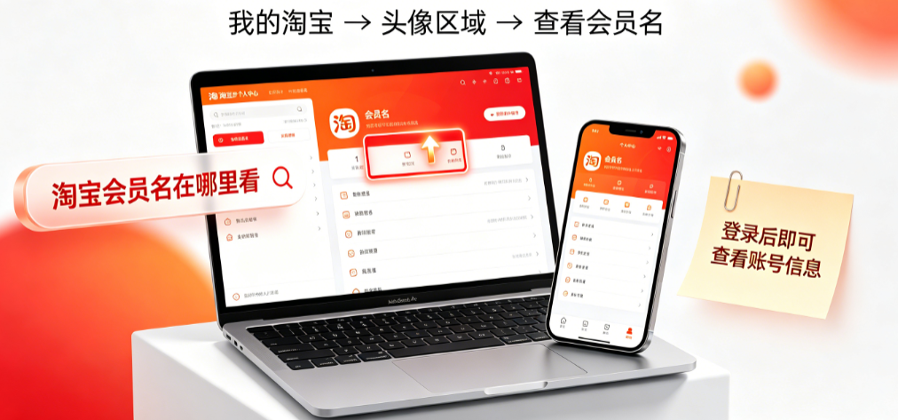 淘宝账号会员名怎么查？淘宝会员名在哪里看？