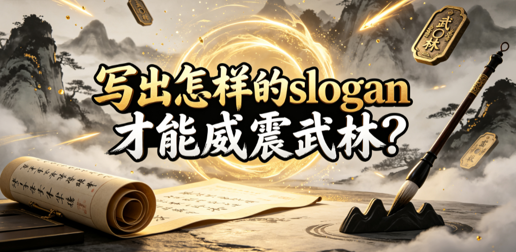 写出怎样的slogan才能威震武林?