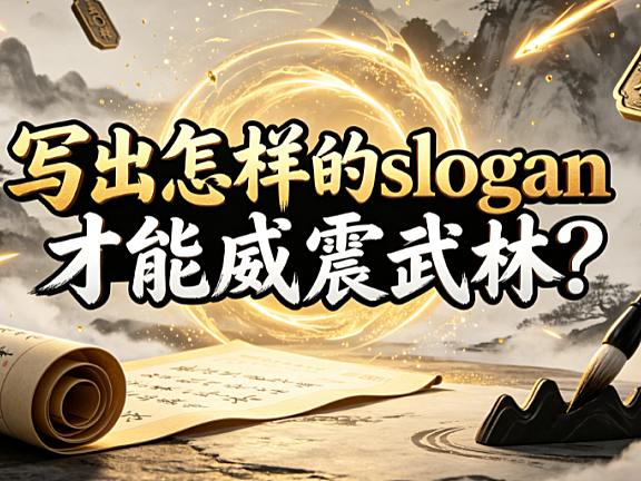 写出怎样的slogan才能威震武林?