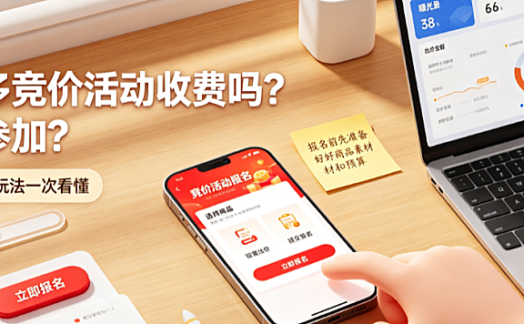 拼多多竞价活动收费吗?怎么参加?多久审核?怎么玩?
