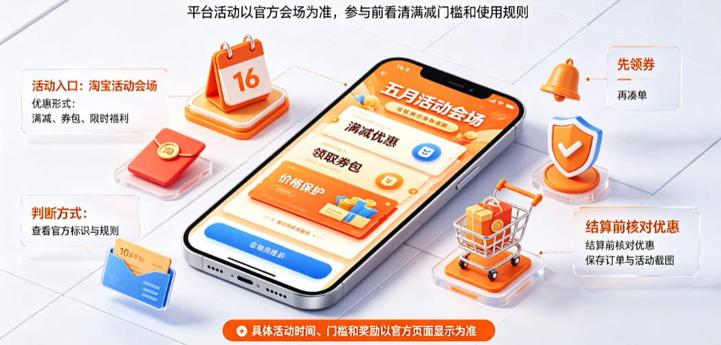 淘宝五月满减活动是真的吗?五月活动整理