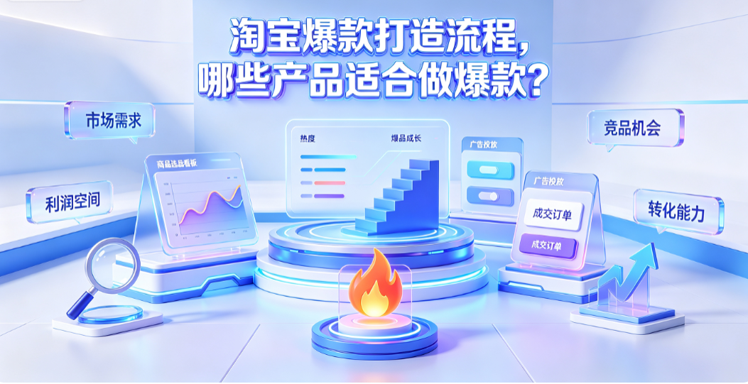 淘宝爆款打造流程,哪些产品适合做爆款?_全链路运营指南